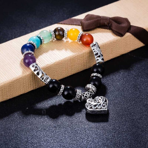 Chakra armbandje met bedel - Afbeelding 2