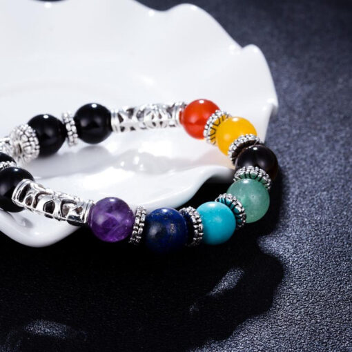 Chakra armbandje met bedel - Afbeelding 4